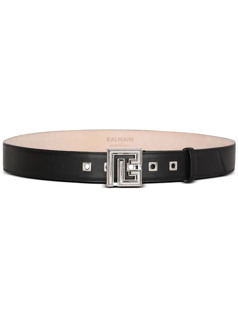 Balmain logo-buckle Leather Belt - Farfetch