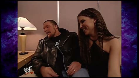 Triple H and Stephanie Mcmahon backstage - YouTube