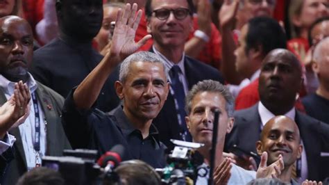 NBA Finals 2019: Barack Obama receives standing ovation during Game 2 ...