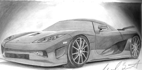 Exotic Car Drawing by Michael Bennett