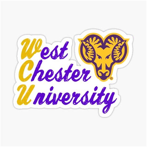 "West Chester University" Sticker for Sale by lizziehorstmann | Redbubble