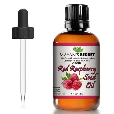 Red Raspberry Seed Oil Cold Pressed Unrefined (Virgin) Undiluted 100% Natural for face, hands ...