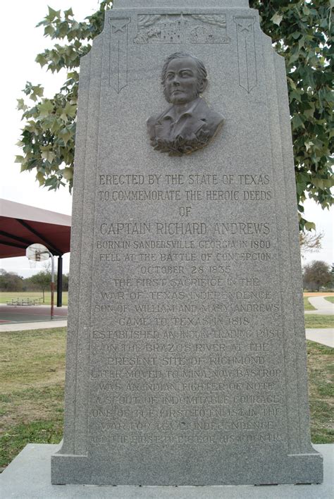 Captain Richard Andrews - TEXAS HISTORICAL MARKERS