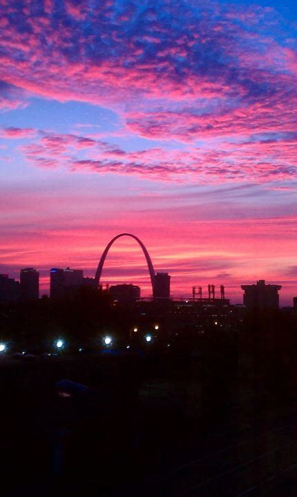 Sunset over St. Louis | Saint louis arch, Places, Favorite places