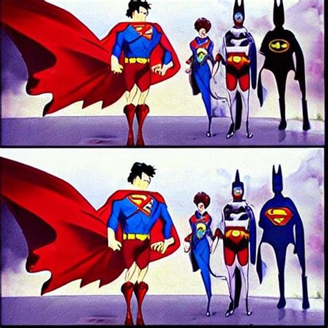 superman vs batman movie made by studio ghibli - AI Generated Artwork ...