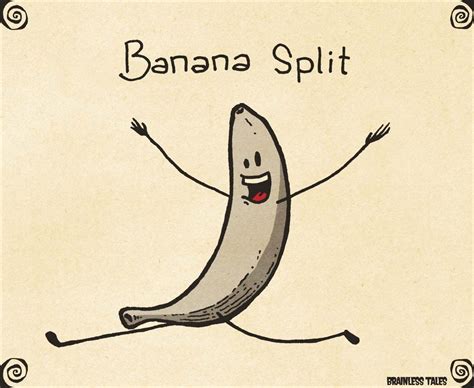 Banana Split | Cute puns, Visual puns, Punny jokes