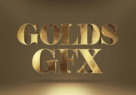 Free Gold Text Effect Mockup (PSD)