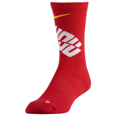 Nike Elite Team Crew Socks - Accessories - Houston Rockets - University Red/White/Amarillo