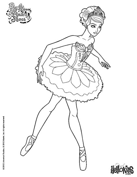 Barbie Ballerina Coloring Page - Free Printable Coloring Pages