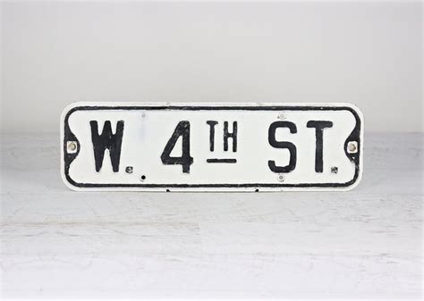 Street Sign, Vintage Street Sign, Traffic Sign, Black and White Street Sign, Industrial Decor by ...