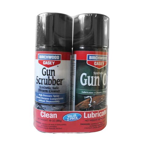 Gun Cleaning Kit Including Cleaner and Synthetic Lube Aerosol Spray Co ...