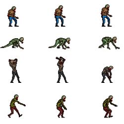 Animated pixel zombie characters | OpenGameArt.org