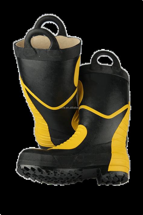 Fireproof Shoes Fireman Steel Toe Rubber Boots For Fire Fighters - Buy Fireman Steel Toe Boots ...