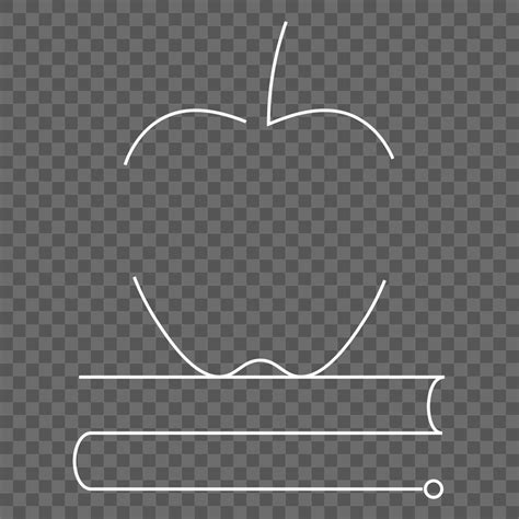 Apple book png education sticker, | Premium PNG - rawpixel