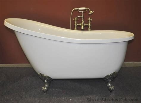 55" Acrylic Slipper Clawfoot Tub | Classic Clawfoot Tubs