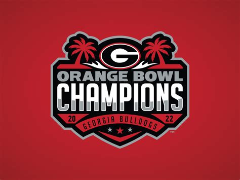 GEORGIA BULLDOGS - 2022 ORANGE BOWL CHAMPIONS - Logo Concept by Matthew Harvey on Dribbble