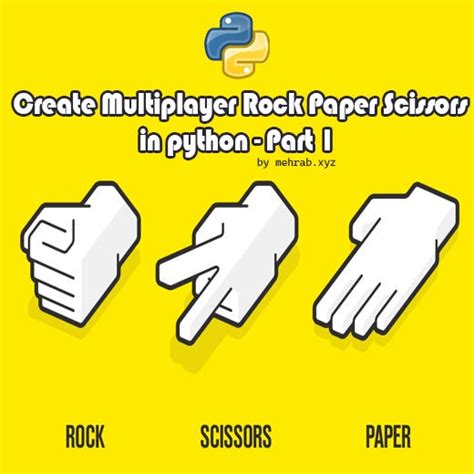 Create Multiplayer Rock Paper Scissors in python — Part 1 | by Mehrab ...