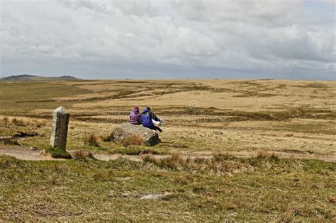 Hiking Across Dartmoor ,Right To Wild Camp Editorial Photo - Image of ...