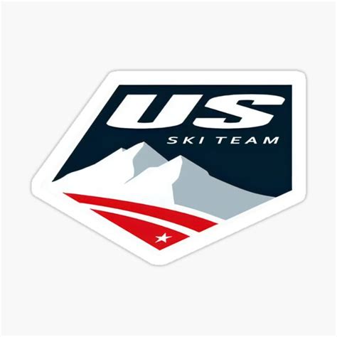 "Us Ski Team Usa Logo Syml United States" Sticker by HNMATHEYD | Redbubble