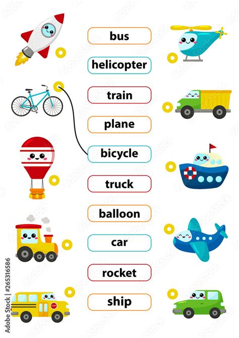 Basic English Words For Kids With Pictures