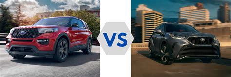 2022 Ford Explorer Hybrid vs Toyota Highlander Hybrid