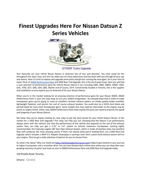 PPT - Finest Upgrades Here For Nissan Datsun Z Series Vehicles PowerPoint Presentation - ID:11150783