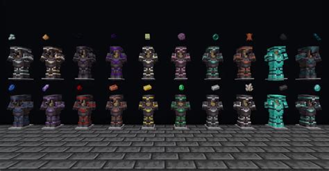 I added 10 more Armor Trim Materials! : r/Minecraft