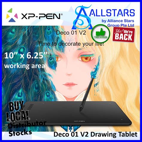 XP-Pen Deco 01 V2 Drawing Tablet (XPPen / XP-PEN / XPPEN) / Best Budget ...