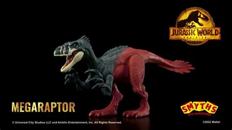 Jurassic World Dominion: Roar Strikers Megaraptor Dinosaur - Smyths ...