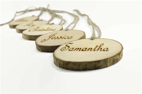 Set of 50 Personalized Wooden Name Tags 2-3 Wooden - Etsy