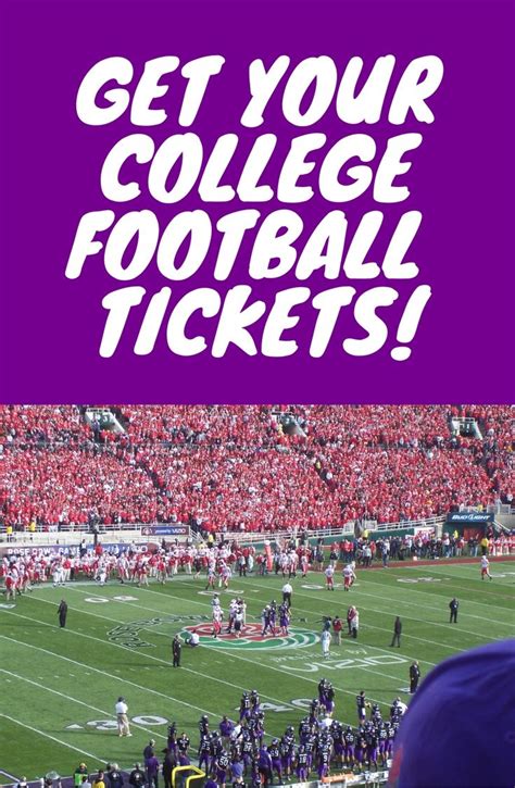 4 Best Places to Find Your College Football Tickets! | College football ...