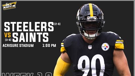 Steelers vs. Saints Week 10 Pregame Report: A Promising Track Record is ...