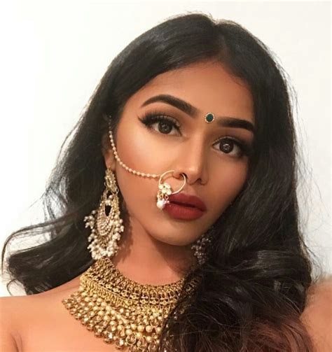 Pin by enticing on Beautiful QUEENS /Goddess | Indian girl makeup, Brown girls makeup, Indian ...