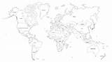 Printable Colored World Map Coloring Page  Mimi Panda sketch template