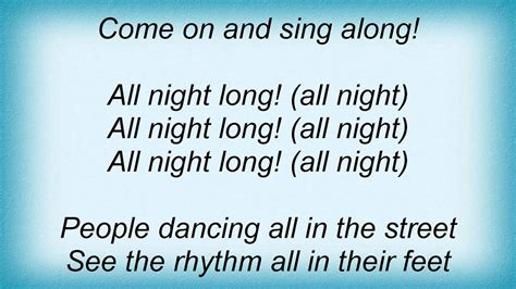 Lionel Richie - All Night Long Lyrics - YouTube