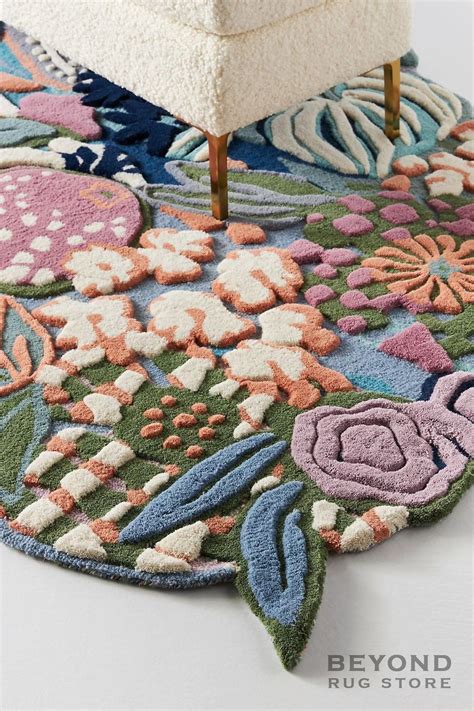 Oval Shaped Multicolored Flowers Hand-tufted 100% Wool - Etsy in 2022 | Tufted, Hand tufted rugs ...