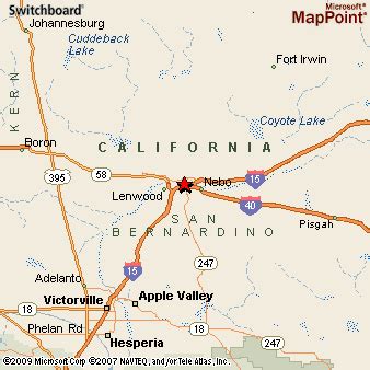 Barstow (San Bernardino Co), California Area Map & More