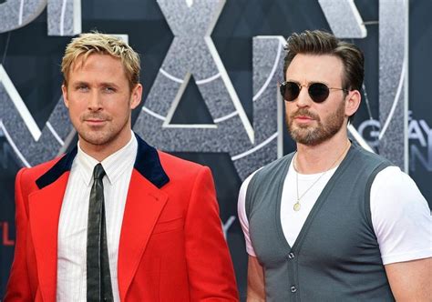 chris evans and ryan gosling at the berlin premiere of the gray man ...