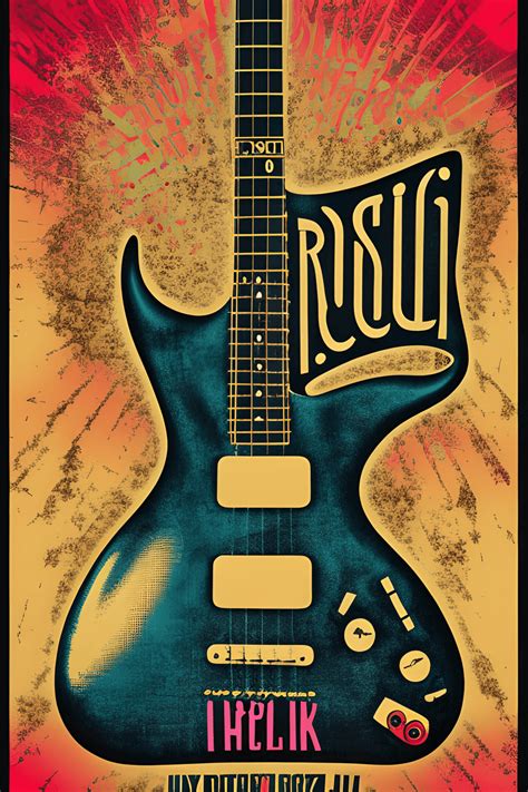 Vintage Rock 'n Roll Concert Poster Design · Creative Fabrica