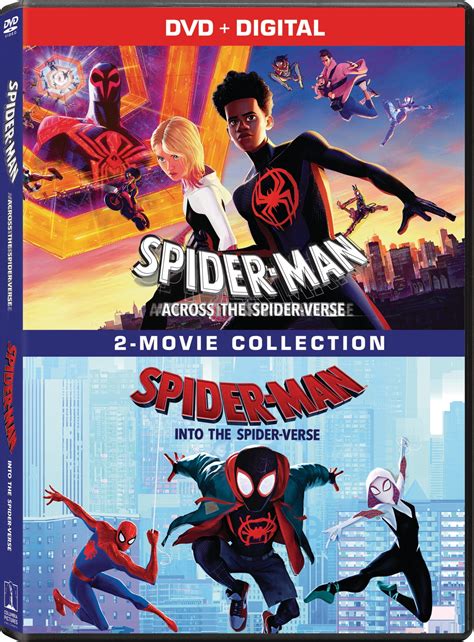 Spider-Man: Across The Spider-Verse/Spider-Man: Into The Spider-Verse (DVD + Digital Copy ...