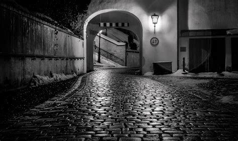 Free stock photo: Night, Cobblestone, Path, Road - Free Image on Pixabay - 961738