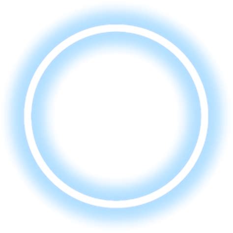 Neon Blue Circle Png