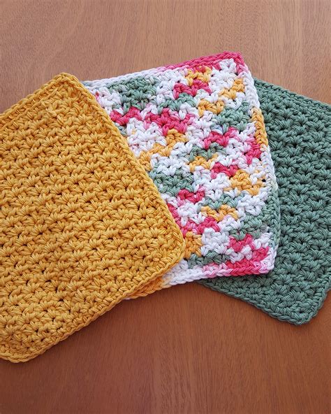 Crochet Instructions For Dish Rags | Only New Crochet Patterns