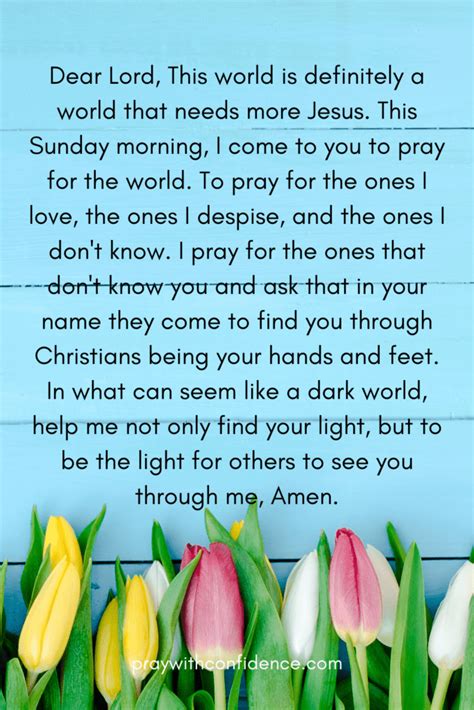 15 Short Sunday Morning Prayers and Powerful Blessings - Pray With ...