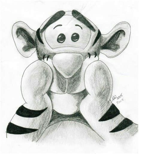 Tigger 🐯 | Disney character drawings, Disney sketches, Cartoon drawings