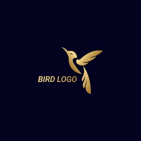 Premium Vector | Golden bird logo