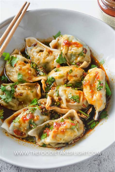 Steamed Dumplings with The Best Dipping Sauce - The Foodie Takes Flight