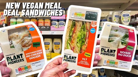 NEW Vegan Meal Deal Sandwiches (Sainsburys) - YouTube