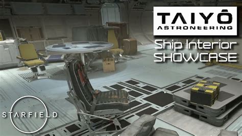 Taiyo Astroneering Ship Interior Showcase | Starfield - YouTube