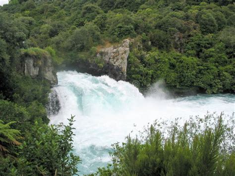 Lake Taupo and Huka Falls. New Zealand Stock Image - Image of lake, river: 152722129